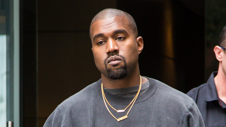 Kanye West stoic face