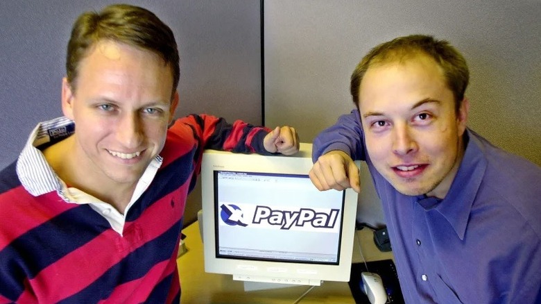 Peter Thiel and Elon Musk at PayPal