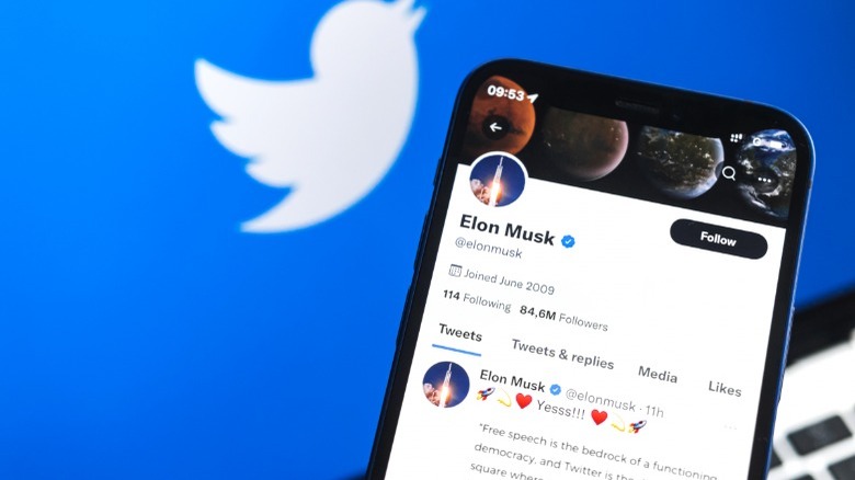 Twitter profile Elon Musk 