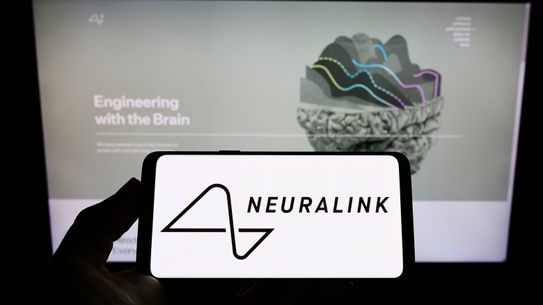 Neuralink logo smartphone