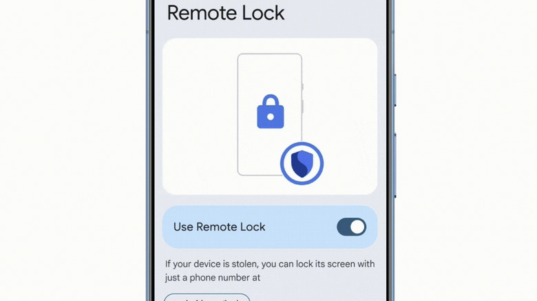 Remote lock screenshot