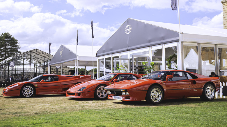 Ferrari 288 GTO, F40, and F50