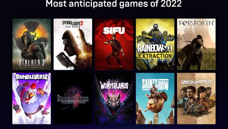 Anticipated Epic Games titles for 2022