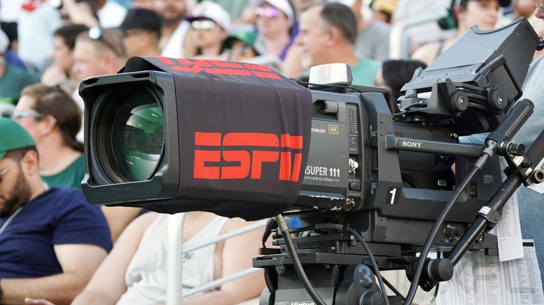 ESPN camera at an XFL game