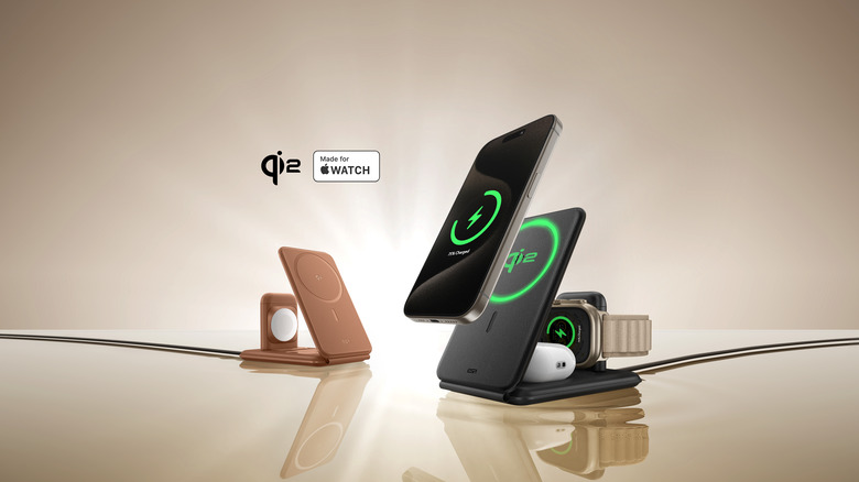 two Qi2 Travel Chargers on table