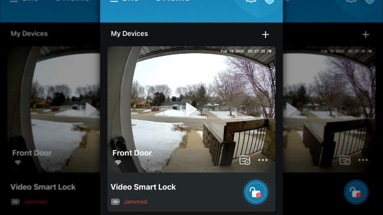 Screenshot of eufy app