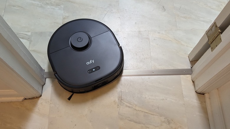 Eufy X10 Pro Omni crossing a threshold