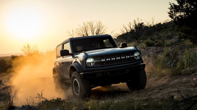 Ford Bronco Black Diamond driving off-road