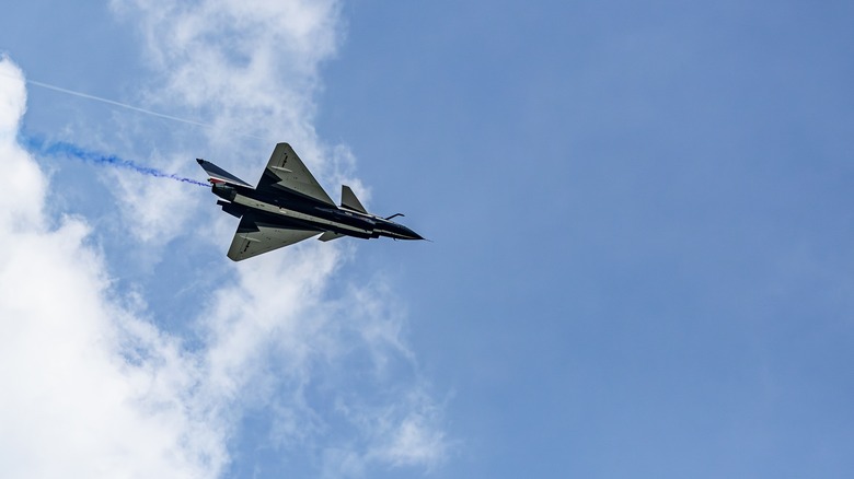 Chengdu J-20 during an air show