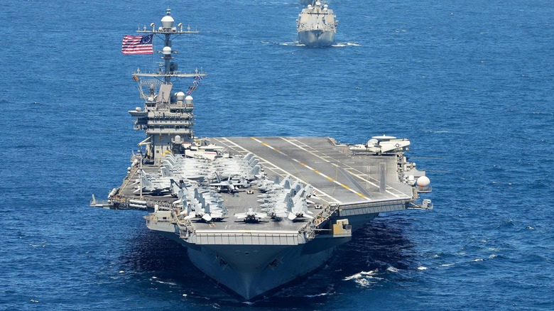 uss George Washington aircraft carrier chile pacific ocean