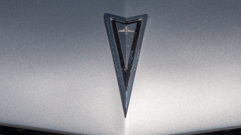 Pontiac logo on car