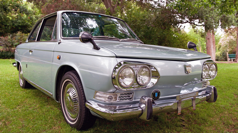 A Hino Contessa parked