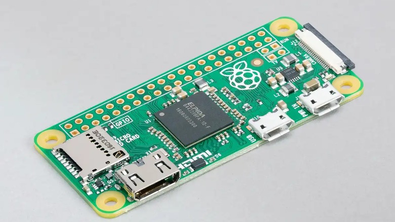 Raspberry Pi Zero on display