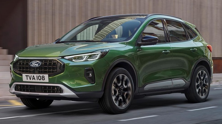 Green 2024 Ford Kuga on the road