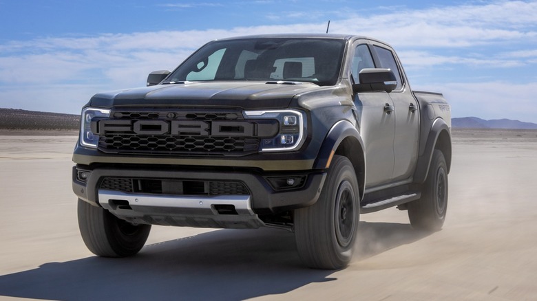 A Grey Ford Ranger Raptor