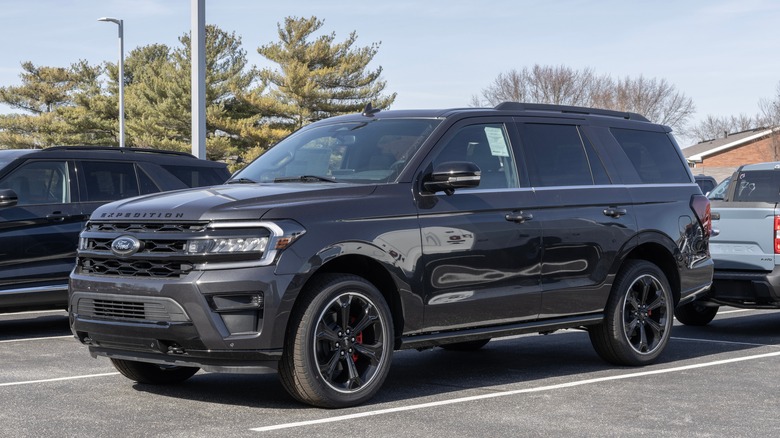 Ford Expedition on display