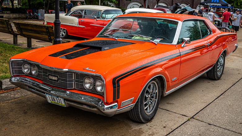 Orange 1969 Mercury Montego MX at a car show