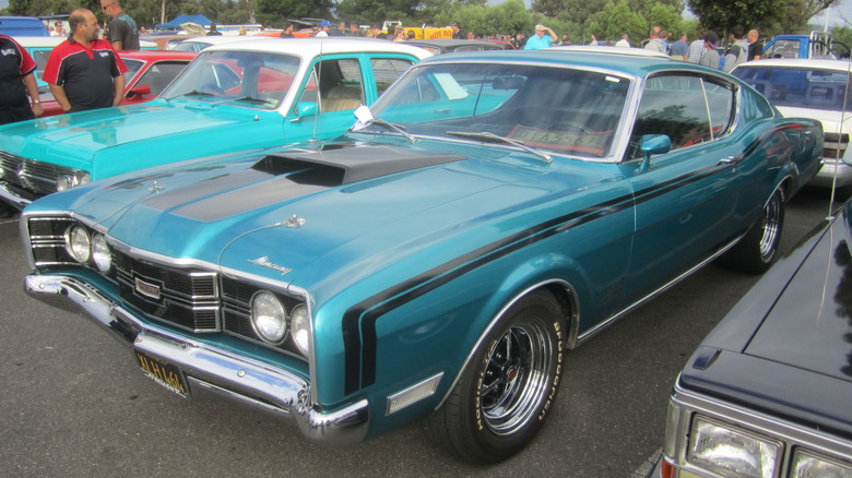 Green 1969 Mercury Cyclone Cobra Jet at a car show