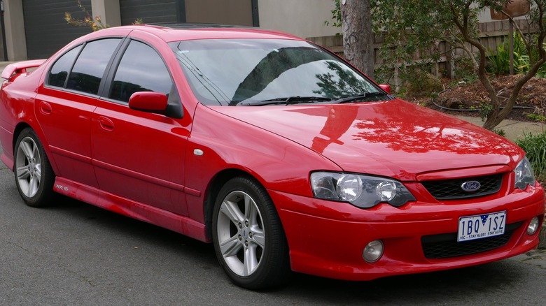 Ford Falcon on road