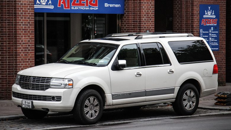 Lincoln Navigator parked