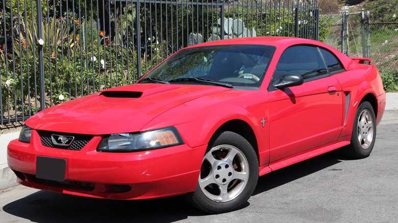 cherry red 4th gen mustang