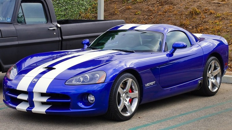 Blue 2009 Viper SRT 10