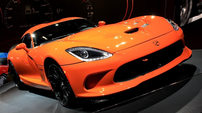 Orange SRT TA Viper at New York Auto Show