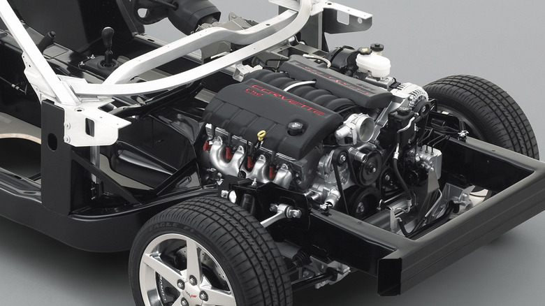 Chevrolet LS2 engine in a C6 Corvette chassis