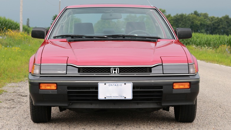 Red 2nd generation Honda Prelude