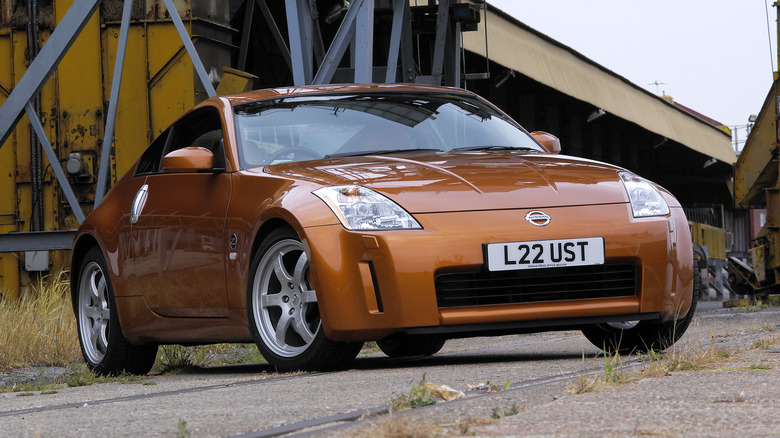 Nissan 350Z with factory background