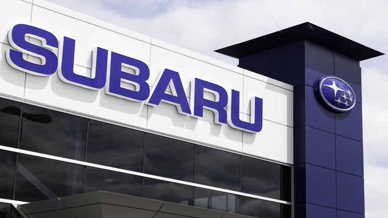 Subaru dealership sign