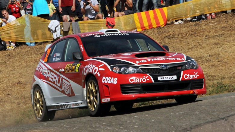 Subaru Impreza WRX in red