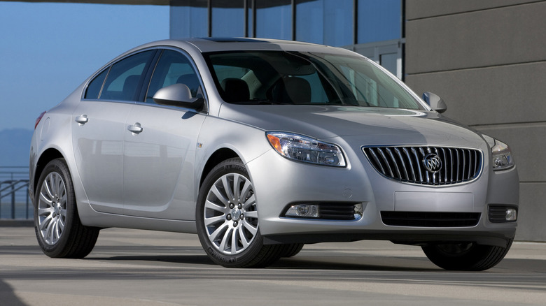 2011 silver Buick Regal parked