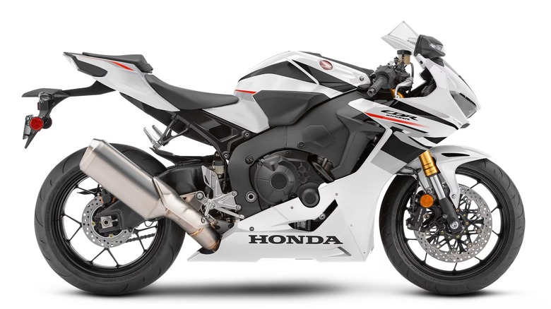 White Honda CBR1000RR