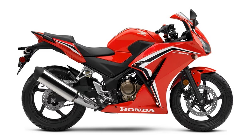 red and black 2024 Honda CBR300R