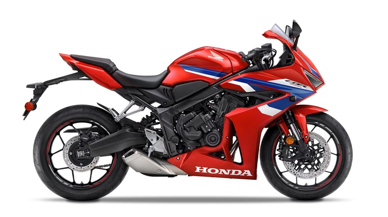 Red and blue 2024 Honda CBR650R