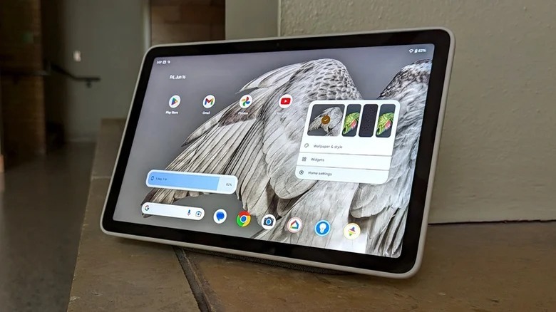 The home screen of the Google Pixel Tablet