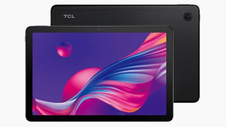 A TCL tablet from the front and back.