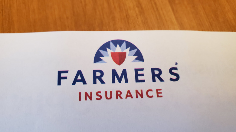 A photograph of the Farmers Insurance letterhead