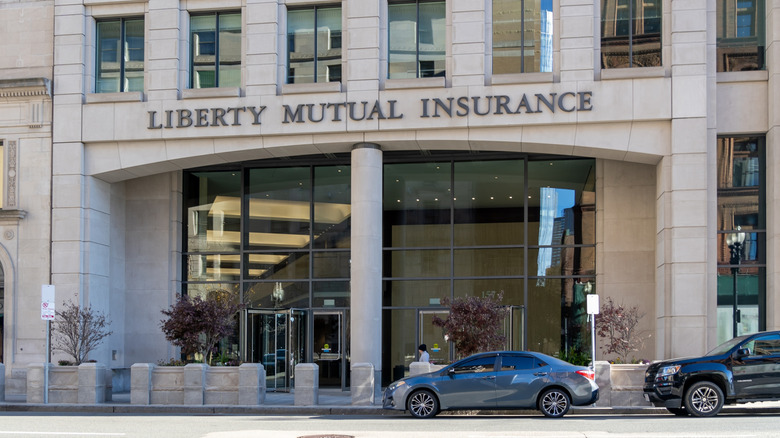 The front of the Liberty Mutual Insurance building