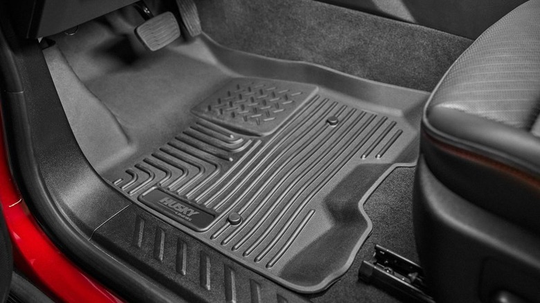 Husky Liners floor mat in a vehicle