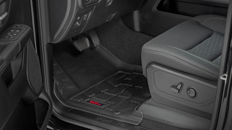 Rough Country floor mat in a vehicle