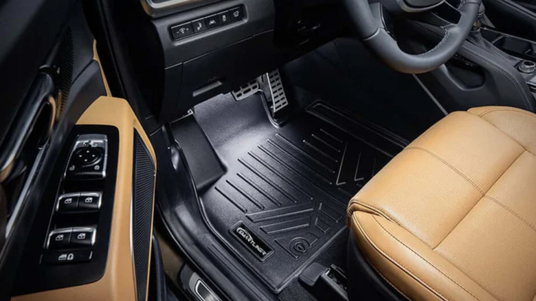 SmartLiner floor mat in a Kia Telluride