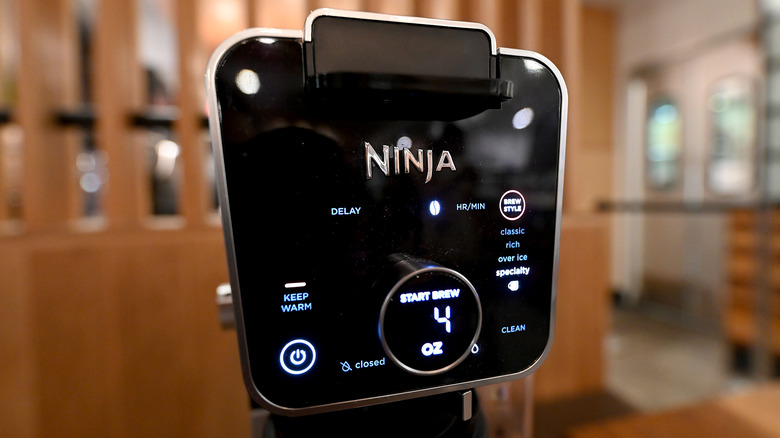 Ninja coffee maker with digital display