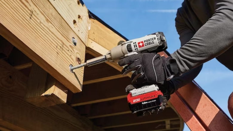 using porter cable impact wrench on lag bolt