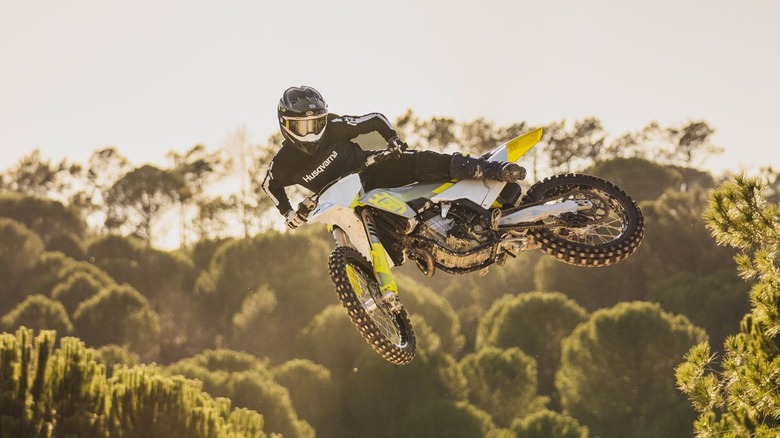 A Husqvarna dirt bike