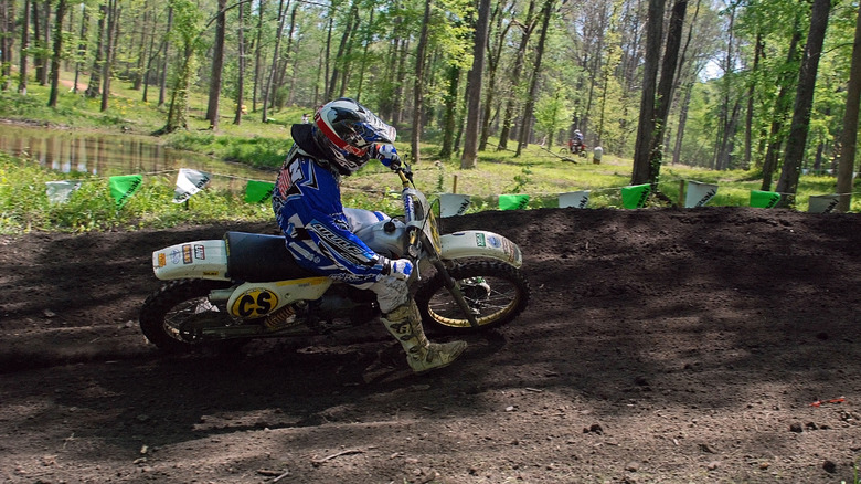 A classic Maico dirt bike