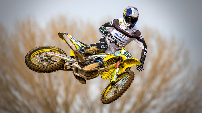 A Suzuki dirt bike