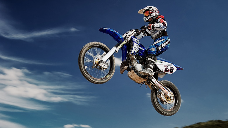 A Yamaha dirt bike