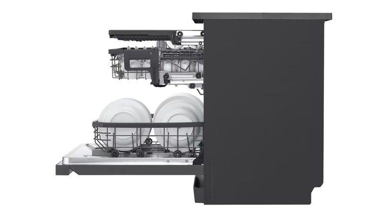 LG dishwasher side view